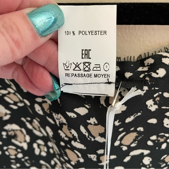 FA Concept Gilet “Doris” Flowy Lace Trim, Black/Tan/Cream, Size XL - Picture 9 of 9